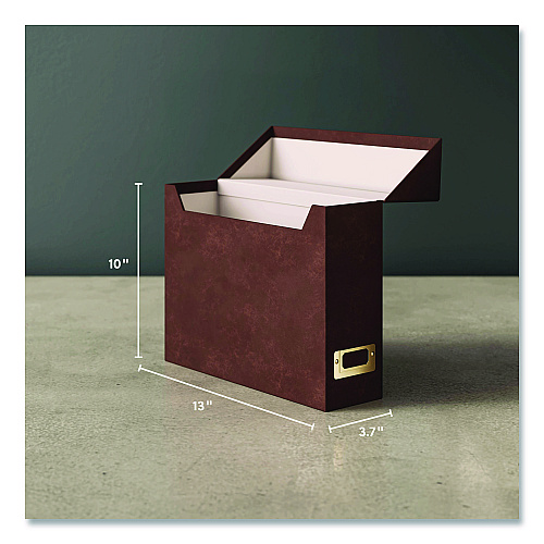 Smead Flip Top File Box, Letter Files, 13 x 3.7 x 10, Saddle (70234)