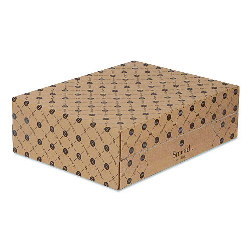 Smead Flip Top File Box, Letter Files, 13 x 3.7 x 10, Saddle (70234)