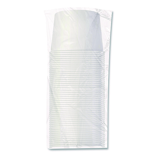 SOLO Double Poly Paper Food Containers, 10 oz, 3.8 dia x 2.7" h, White, Paper,1,000/Carton (VN61002050)