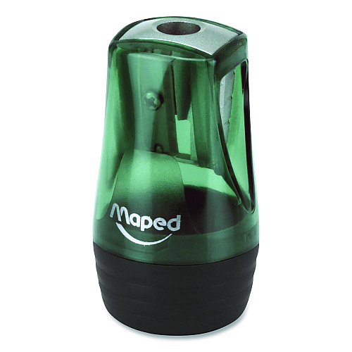 Maped Helix Tonic 1-Hole Canister Pencil Sharpener, 2.56 x 1.25 x 4.92, Randomly Assorted Colors (068249)