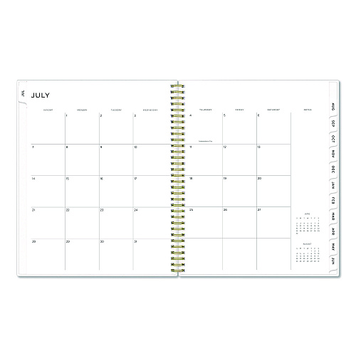 Blue Sky Ashley G Multicolor Smoke Academic Weekly/Monthly Planner, 11" x 8.5", Multicolor Cover, 12-Month (Jul-Jun): 2025 to 2026 (133681)