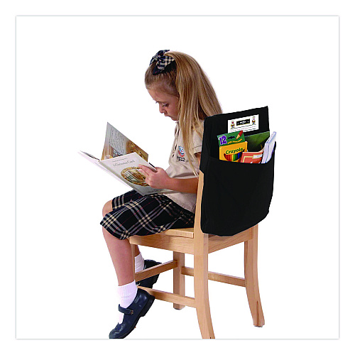 Victor Elastic-Back Seat Sack for Chairs 12" to 17" Wide, 11 x 15.5 x 14, Fabric, Black (30101)