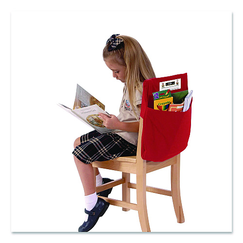 Victor Elastic-Back Seat Sack for Chairs 12" to 17" Wide, 11 x 15.5 x 14, Fabric, Red (10101)