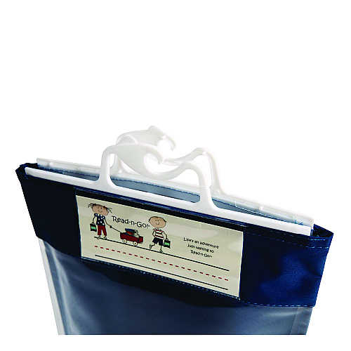 Victor Seat Sack Read-n-Go Reading Bag, 10.5 x 2 x 16, Blue (00080)