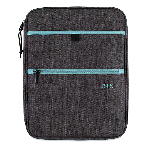 Five Star 1" Carry All Zip Binder, 3 Rings, 1" Capacity, 11 x 8.5, Randomly Assorted Color (290920)