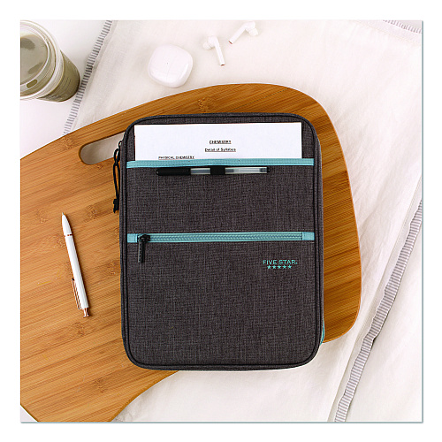 Five Star 1" Carry All Zip Binder, 3 Rings, 1" Capacity, 11 x 8.5, Randomly Assorted Color (290920)