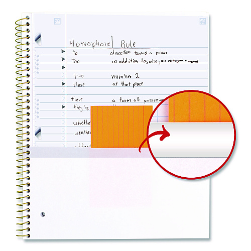 Five Star Brushy Moves Pastel Waves Design Notebook w/ Study App, 1-Subject, Wide/Legal Rule, Assorted Cover Color, (80)11 x 8.5 Sheets (930060F)