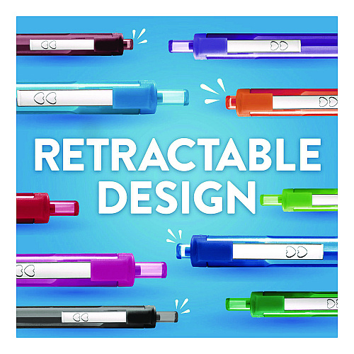 Paper Mate InkJoy 300 RT Ballpoint Pen, Retractable, Medium 1 mm, Assorted Ink and Barrel Colors, 24/Set (1951398)