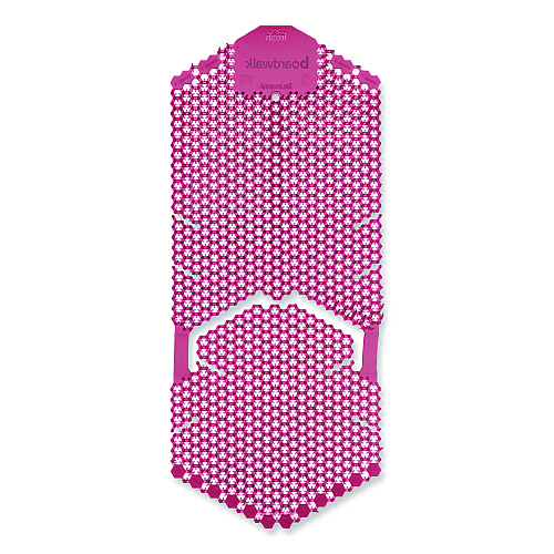 Boardwalk Vertical Urinal Screen, Spiced Apple Scent, Red, 5.22 oz, 6/Carton (VERUSRD)