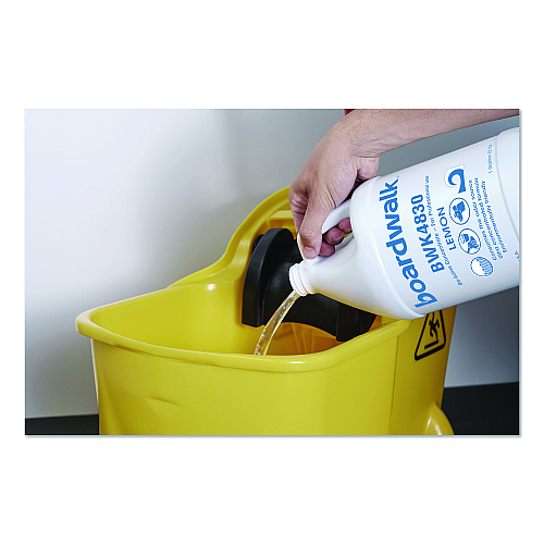 Boardwalk Odor Eliminator Enzyme Plus Concentrate, Lemon Scent, 1 gal Jug, 4/Carton (4830)