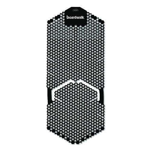 Boardwalk Vertical Urinal Screen, Midnight Coast Scent, Black, 5.22 oz, 6/Carton (VERUSBK)