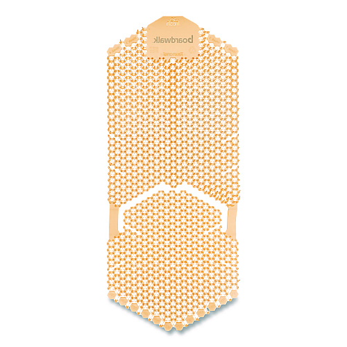 Boardwalk Vertical Urinal Screen, Summer Sunshine Scent, Yellow, 5.22 oz, 6/Carton (VERUSYL)
