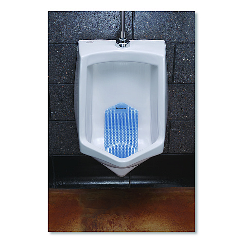 Boardwalk Vertical Urinal Screen, Cotton Blossom Scent, Blue, 5.22 oz, 6/Carton (VERUSCL)