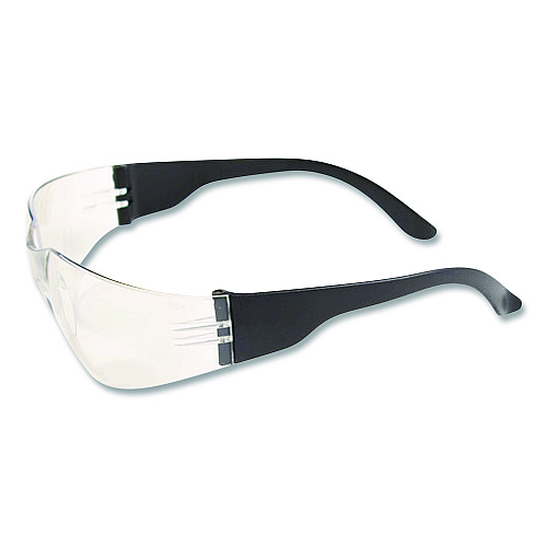 Bouton Zenon Z12 Rimless Indoor/Outdoor Optical Eyewear, Scratch-Resistant, Black Plastic Frame, Clear Polycarbonate Lens (250010002)