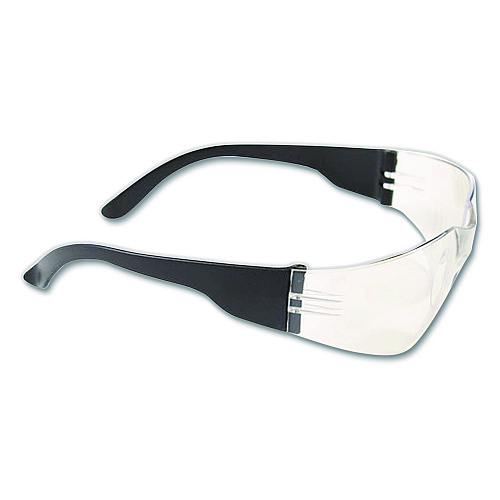 Bouton Zenon Z12 Rimless Indoor/Outdoor Optical Eyewear, Scratch-Resistant, Black Plastic Frame, Clear Polycarbonate Lens (250010002)