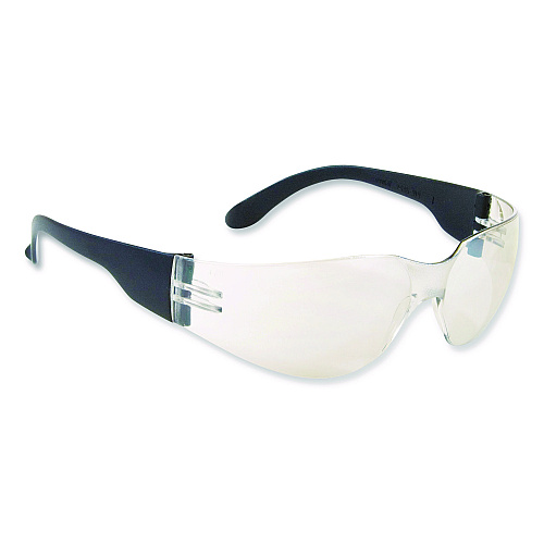 Bouton Zenon Z12 Rimless Indoor/Outdoor Optical Eyewear, Scratch-Resistant, Black Plastic Frame, Clear Polycarbonate Lens (250010002)