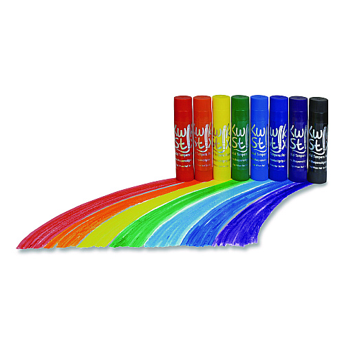 The Pencil Grip Kwik Stix Tempera Paint Set, 8 Assorted Colors, 96 Paint Sticks/Pack, 2 Packs/Carton (69802)