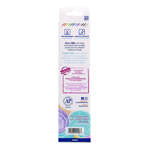 Prang Duo-Color Colored Pencil Sets, 3 mm, 2B (#2), Assorted Lead, Assorted Barrel, 6/Pack (22106X0002)