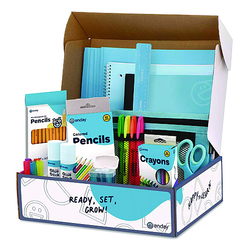 enday Back to School Supplies Kit for Grades K-5, Blue (1314)