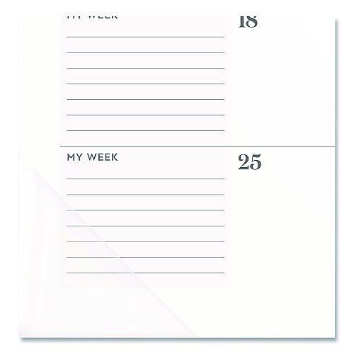Cambridge WorkStyle Monthly Desk Pad Calendar, 21.75 x 17, White Sheets, Teal Headband/Clear Corners, 12-Month (Jan-Dec): 2026 (1606704)