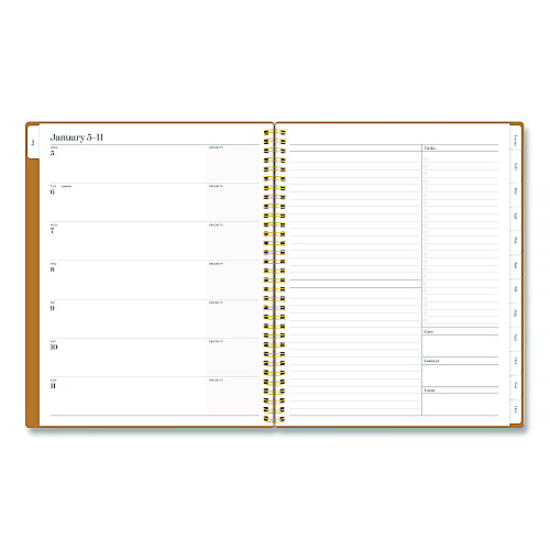Cambridge WorkStyle Weekly/Monthly Planner, 11 x 8.5, Baked Clay Cover, 12-Month (Jan-Dec): 2026 (160690507)