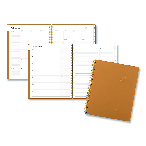 Cambridge WorkStyle Weekly/Monthly Planner, 11 x 8.5, Baked Clay Cover, 12-Month (Jan-Dec): 2026 (160690507)