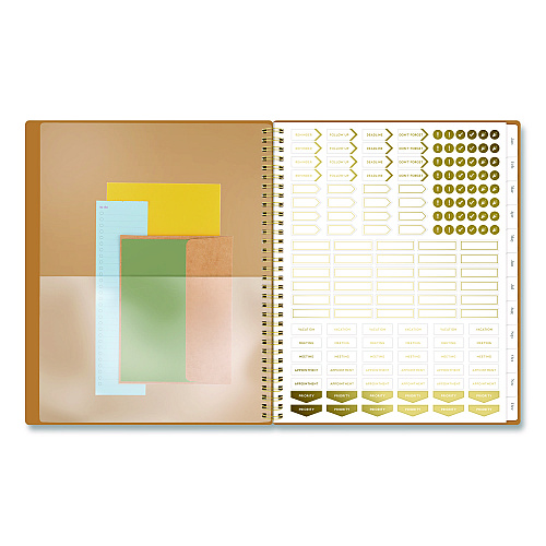 Cambridge WorkStyle Weekly/Monthly Planner, 11 x 8.5, Baked Clay Cover, 12-Month (Jan-Dec): 2026 (160690507)