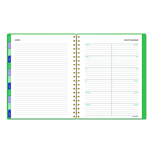 AT-A-GLANCE Badge Geo Weekly/Monthly Planner, 11 x 8.5, Green Cover, 13-Month (Jan-Jan): 2026 (1753G905)