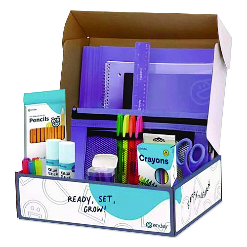 enday Back to School Supplies Kit for Grades K-5, Purple (1316)