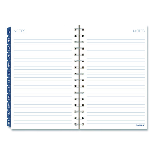 Cambridge Abyss Weekly/Monthly Planner, 8.5 x 5.5, Water-Inspired Artwork, Blue Cover, 12-Month(Jan-Dec): 2026 (1756200)