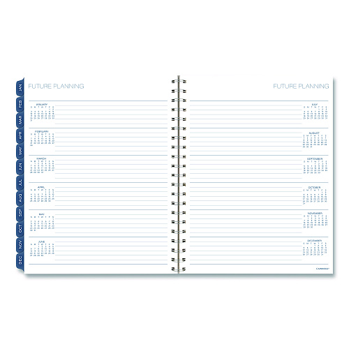Cambridge Abyss Weekly/Monthly Planner, 11 x 8.5, Water-Inspired Artwork, Blue Cover, 12-Month (Jan-Dec): 2026 (1756905)
