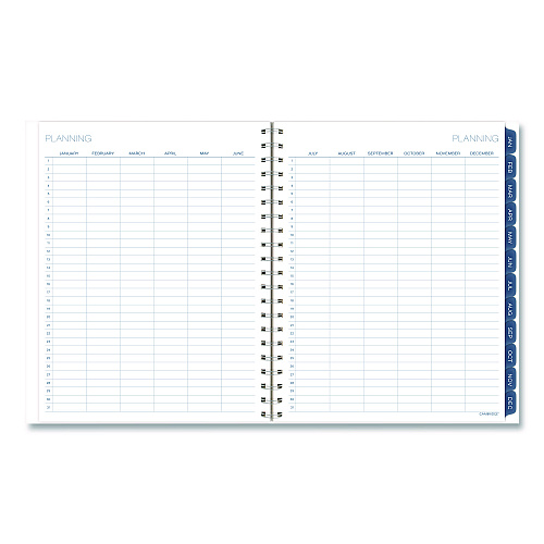 Cambridge Abyss Weekly/Monthly Planner, 11 x 8.5, Water-Inspired Artwork, Blue Cover, 12-Month (Jan-Dec): 2026 (1756905)