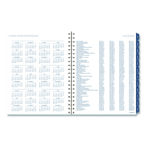Cambridge Abyss Weekly/Monthly Planner, 11 x 8.5, Water-Inspired Artwork, Blue Cover, 12-Month (Jan-Dec): 2026 (1756905)