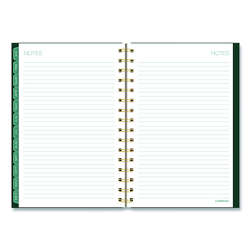 Cambridge Emerald Isle Weekly/Monthly Planner, 8.5 x 5.5, Green Marbled Cover, 12-Month (Jan-Dec): 2026 (1758200)