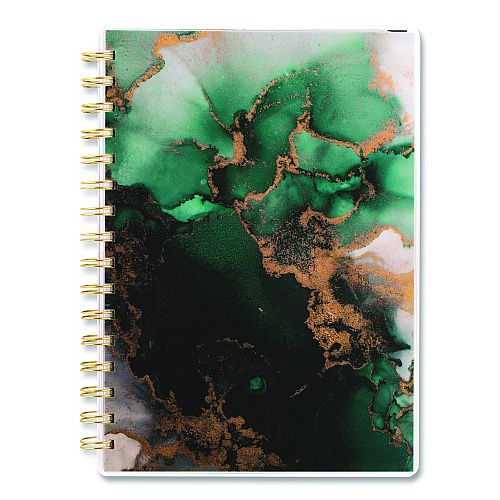 Cambridge Emerald Isle Weekly/Monthly Planner, 8.5 x 5.5, Green Marbled Cover, 12-Month (Jan-Dec): 2026 (1758200)