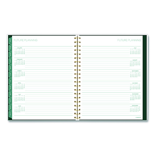 Cambridge Emerald Isle Weekly/Monthly Planner, 11 x 8.5, Green Marbled Cover, 12-Month (Jan-Dec): 2026 (1758905)