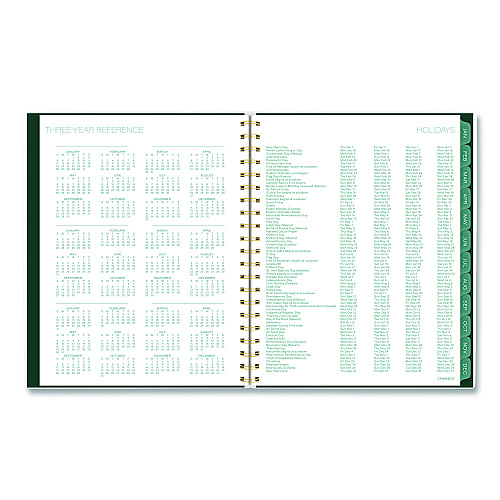 Cambridge Emerald Isle Weekly/Monthly Planner, 11 x 8.5, Green Marbled Cover, 12-Month (Jan-Dec): 2026 (1758905)