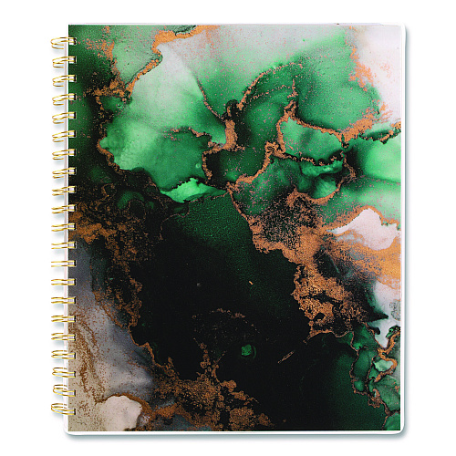 Cambridge Emerald Isle Weekly/Monthly Planner, 11 x 8.5, Green Marbled Cover, 12-Month (Jan-Dec): 2026 (1758905)