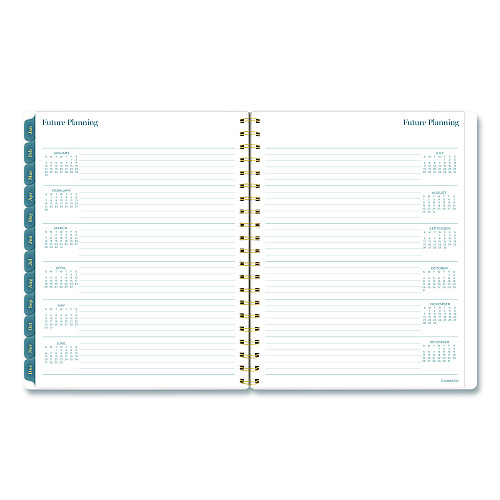 Cambridge Midnight Garden Weekly/Monthly Planner, 11 x 8.5, Floral Artwork, Black/Pink/Green Cover, 12-Month (Jan-Dec): 2026 (1768905)