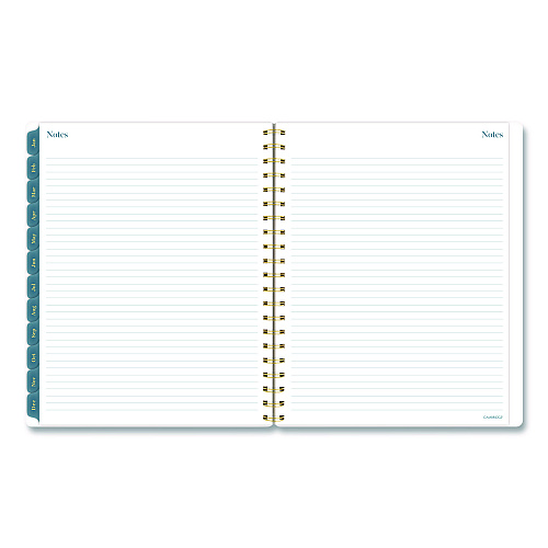 Cambridge Midnight Garden Weekly/Monthly Planner, 11 x 8.5, Floral Artwork, Black/Pink/Green Cover, 12-Month (Jan-Dec): 2026 (1768905)
