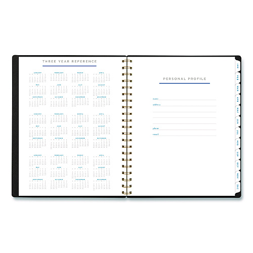 AT-A-GLANCE Signature Collection Weekly/Monthly Planner, 11 x 8.5, Black Cover, 12-Month (Jan-Dec): 2026 (YP90501)