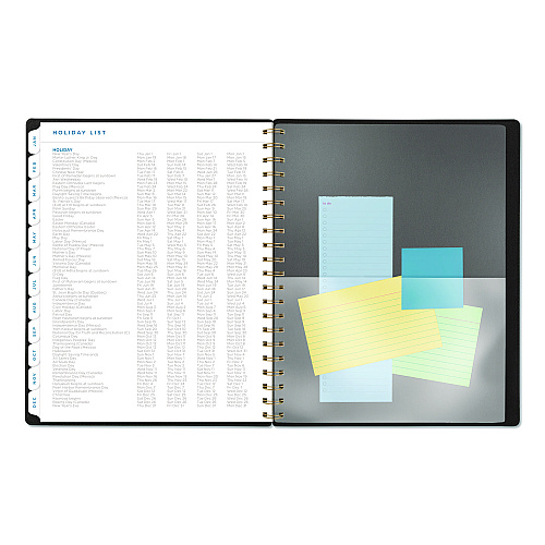 AT-A-GLANCE Signature Collection Weekly/Monthly Planner, 11 x 8.5, Black Cover, 12-Month (Jan-Dec): 2026 (YP90501)