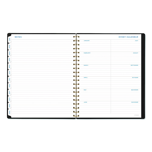 AT-A-GLANCE Signature Collection Weekly/Monthly Planner, 11 x 8.5, Black Cover, 12-Month (Jan-Dec): 2026 (YP90501)