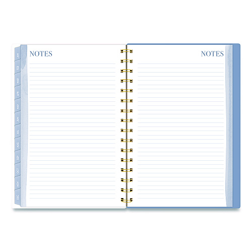 Cambridge Weekly/Monthly Calista Floral Planners, 8.5 x 5.5, Floral Artwork, Blue/Purple/Green Cover, 13-Month: Jan 2026 to Jan 2027 (LB40200)