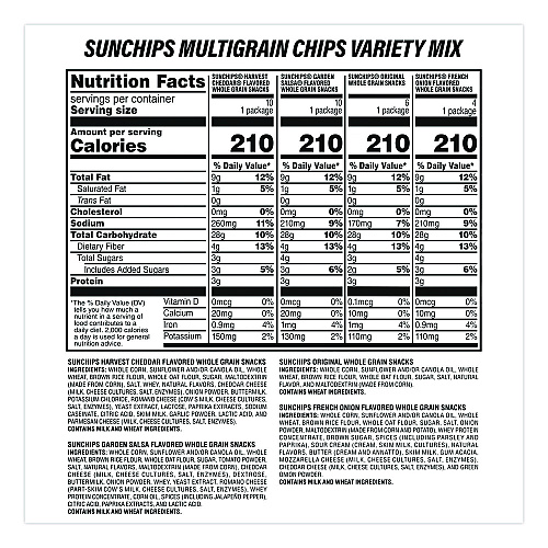 Snack Box Pros Sunchips and Jack Link's Beef Jerky Variety Pack, (30) 1.5 oz Bags, (9) 1.25 oz Snack Packs, Assorted Flavors/Bundle (60004175)