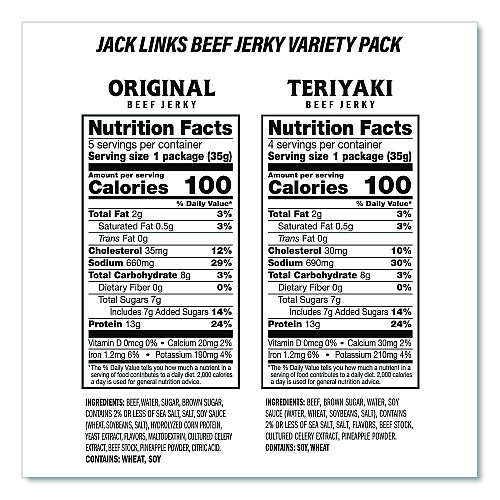 Snack Box Pros Sunchips and Jack Link's Beef Jerky Variety Pack, (30) 1.5 oz Bags, (9) 1.25 oz Snack Packs, Assorted Flavors/Bundle (60004175)