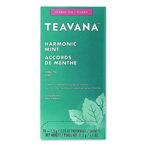 Starbucks Teavana Tea Bags, Harmonic Mint Decaf, 0.05 oz, 24/Box (SBK13091)
