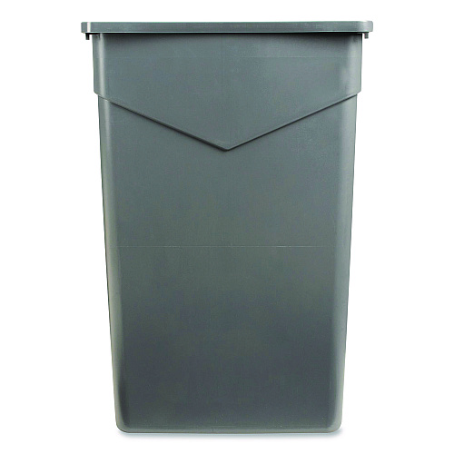 Carlisle TrimLine Rectangle Waste Container, 23 gal, Plastic, Gray, 4/Carton (34202323)