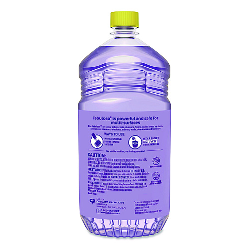 Fabuloso Multi-Use Cleaner, Light Lavender Scent, 56 oz Bottle, 6/Carton (61045945)