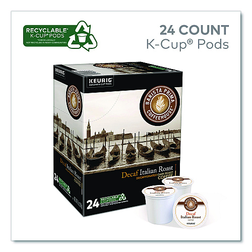 Keurig Decaf Italian Roast Coffee K-Cups, 24/Box, 4 Boxes/Carton (8506CT)